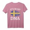 Lustiges HapPanda Flaggen Shirt - Geschenk für Schweden-Liebhaber, Heimat-Vermissen & skandinavische Freunde