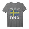 Lustiges HapPanda Flaggen Shirt - Geschenk für Schweden-Liebhaber, Heimat-Vermissen & skandinavische Freunde