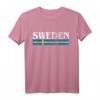 Schweden T-Shirt - Klassisch geschnitten mit doppeltem Saum für Fans und Skandinavien-Liebhaber