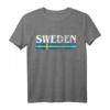 Schweden T-Shirt - Klassisch geschnitten mit doppeltem Saum für Fans und Skandinavien-Liebhaber