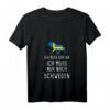 Damen T-Shirt mit V-Ausschnitt 'Ich Muss Gar Nix Ich Muss Nur Nach Schweden' – Perfekt für Schweden-Reisen und Fans