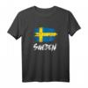 Schweden Flagge T-Shirt mit 'Sweden' - Perfektes Geschenk für Schweden-Liebhaber, Reisende & Fans