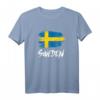 Schweden Flagge T-Shirt mit 'Sweden' - Perfektes Geschenk für Schweden-Liebhaber, Reisende & Fans