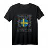 Schwedische Flagge Geschenk für Skandinavier - T-Shirt für Schweden-Liebhaber, Urlauber & Vikinger