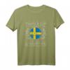 Schwedische Flagge Geschenk für Skandinavier - T-Shirt für Schweden-Liebhaber, Urlauber & Vikinger