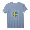 Schwedische Flagge Geschenk für Skandinavier - T-Shirt für Schweden-Liebhaber, Urlauber & Vikinger