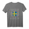 Schwedische Flagge Geschenk für Skandinavier - T-Shirt für Schweden-Liebhaber, Urlauber & Vikinger