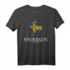 Schweden Stockholm Elch Flagge Used Look T-Shirt – Perfektes Geschenk für Skandinavien Fans, Naturliebhaber und Wikinger-Enthusiasten