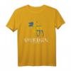Schweden Stockholm Elch Flagge Used Look T-Shirt – Perfektes Geschenk für Skandinavien Fans, Naturliebhaber und Wikinger-Enthusiasten