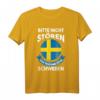 Schweden Urlaub Geschenk T-Shirt mit Flagge und Spruch – Perfekt für Schweden-Fans und Reisebegeisterte