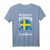 Schweden Urlaub Geschenk T-Shirt mit Flagge und Spruch – Perfekt für Schweden-Fans und Reisebegeisterte