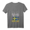 Damen Lustiges Mir Reichts Ich Haue Ab Nach Schweden T-Shirt mit V-Ausschnitt - Perfekt für Schweden-Fans und Skandinavien-Reisende