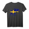 Elch Schweden T-Shirt mit Flagge – Perfektes Souvenir für Touristen, Schweden-Fans & Geschäftsreisende