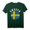 Schweden Flagge Weinlese T-Shirt – Klassisch geschnitten, perfekt für Wein- und Schweden-Fans