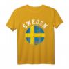 Schweden Flagge Weinlese T-Shirt – Klassisch geschnitten, perfekt für Wein- und Schweden-Fans