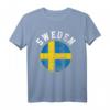 Schweden Flagge Weinlese T-Shirt – Klassisch geschnitten, perfekt für Wein- und Schweden-Fans