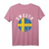 Schweden Flagge Weinlese T-Shirt – Klassisch geschnitten, perfekt für Wein- und Schweden-Fans