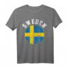 Schweden Flagge Weinlese T-Shirt – Klassisch geschnitten, perfekt für Wein- und Schweden-Fans