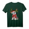 Weihnachtst-Shirt mit Sibirischem Husky & Rentier - Festliches Design, Klassisch geschnitten, Perfekt als Weihnachtsgeschenk