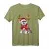Weihnachtst-Shirt mit Sibirischem Husky & Rentier - Festliches Design, Klassisch geschnitten, Perfekt als Weihnachtsgeschenk