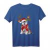 Weihnachtst-Shirt mit Sibirischem Husky & Rentier - Festliches Design, Klassisch geschnitten, Perfekt als Weihnachtsgeschenk