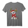Weihnachtst-Shirt mit Sibirischem Husky & Rentier - Festliches Design, Klassisch geschnitten, Perfekt als Weihnachtsgeschenk