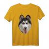 Sibirischer Husky Gesicht T-Shirt für Damen und Herren - Witzige Geschenkidee für Huskybesitzer und Fans