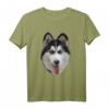 Sibirischer Husky Gesicht T-Shirt für Damen und Herren - Witzige Geschenkidee für Huskybesitzer und Fans
