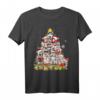 Siberian Husky Weihnachten Baumlichter Hunde Geschenk T-Shirt – Niedliches Festtags-Hundeshirt für Männer, Frauen und Kinder