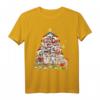 Siberian Husky Weihnachten Baumlichter Hunde Geschenk T-Shirt – Niedliches Festtags-Hundeshirt für Männer, Frauen und Kinder
