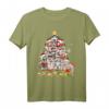 Siberian Husky Weihnachten Baumlichter Hunde Geschenk T-Shirt – Niedliches Festtags-Hundeshirt für Männer, Frauen und Kinder