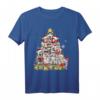 Siberian Husky Weihnachten Baumlichter Hunde Geschenk T-Shirt – Niedliches Festtags-Hundeshirt für Männer, Frauen und Kinder