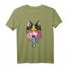 Blaue Augen Sibirischer Husky Wasserfarbe Langarmshirt – Süßes Husky Design, Perfekt als Geschenk für Husky-Liebhaber, Mütter, Väter, Geburtstag, Weihnachten & Halloween