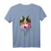 Blaue Augen Sibirischer Husky Wasserfarbe Langarmshirt – Süßes Husky Design, Perfekt als Geschenk für Husky-Liebhaber, Mütter, Väter, Geburtstag, Weihnachten & Halloween