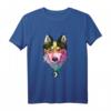 Blaue Augen Sibirischer Husky Wasserfarbe Langarmshirt – Süßes Husky Design, Perfekt als Geschenk für Husky-Liebhaber, Mütter, Väter, Geburtstag, Weihnachten & Halloween