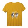 Damen Husky Power sibirischer Husky Hund Hunde Geschenk T-Shirt mit V-Ausschnitt – Perfektes Geschenk für Husky- und Hunde-Fans zu Weihnachten, Geburtstags- & Huskyveranstaltungen