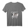 Damen Husky Power sibirischer Husky Hund Hunde Geschenk T-Shirt mit V-Ausschnitt – Perfektes Geschenk für Husky- und Hunde-Fans zu Weihnachten, Geburtstags- & Huskyveranstaltungen
