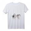 Damen Husky Power sibirischer Husky Hund Hunde Geschenk T-Shirt mit V-Ausschnitt – Perfektes Geschenk für Husky- und Hunde-Fans zu Weihnachten, Geburtstags- & Huskyveranstaltungen