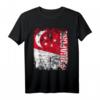 Singapur Flagge T-Shirt für Damen, Herren & Kinder - Klassisch geschnitten mit doppelt genähtem Saum