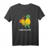 Liebe ist Liebe Ananas Und Pizza - Lustiges Vintage 90er Jahre Pizza T-Shirt für Pizza-Fans und soziale Unterstützer