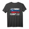 Slowenien Flagge T-Shirt – Vintage Grunge Design für Herren, Damen & Kinder, ideales Souvenir & Geschenk für Urlaub, Flag Day & nationale Feierlichkeiten