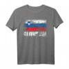 Slowenien Flagge T-Shirt – Vintage Grunge Design für Herren, Damen & Kinder, ideales Souvenir & Geschenk für Urlaub, Flag Day & nationale Feierlichkeiten