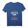 Damen Ich Brauche Keine Therapie Ich Muss Nur Nach Slowenien T-Shirt mit V-Ausschnitt – Perfektes Geschenk für Slowenien-Fans, Urlaub & Stolz