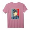 Josip Broz Tito T-Shirt aus Jugoslawien - Historisches Design des Ex-Yugoslawiens mit Flagge und Führer-Ikone