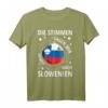 Slowenien Fahne Slovenia Urlaub T-Shirt – Stolz auf das Land, ideales Souvenir & Geschenk für Slowenien-Fans und Reisende