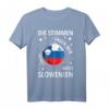 Slowenien Fahne Slovenia Urlaub T-Shirt – Stolz auf das Land, ideales Souvenir & Geschenk für Slowenien-Fans und Reisende