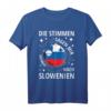 Slowenien Fahne Slovenia Urlaub T-Shirt – Stolz auf das Land, ideales Souvenir & Geschenk für Slowenien-Fans und Reisende