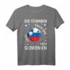 Slowenien Fahne Slovenia Urlaub T-Shirt – Stolz auf das Land, ideales Souvenir & Geschenk für Slowenien-Fans und Reisende