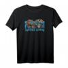 Justice League League Lineup T-Shirt – Offiziell lizenzierte Superhelden-Kleidung für Erwachsene, Kinder & Fans