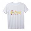Barcelona Skyline Herzschlag Fan T-Shirt - I Love Barcelona Souvenir für Fans & Reisende mit Wahrzeichen